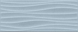 Gracia Ceramica Aqua Monocolor Sugar Blue Wall 01 Голубая Матовая Настенная плитка 25x60 см