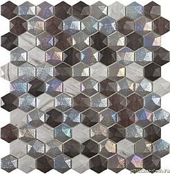 Vidrepur Hexagon Forest Mix Микс Глянцевая Мозаика 30,7х31,7 (2,5х2,5)