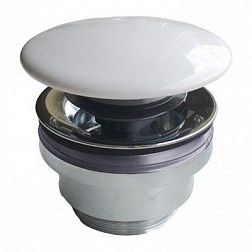 Kerama Marazzi Plaza Донный клапан с керамической крышкой для раковин DR.1-WHT