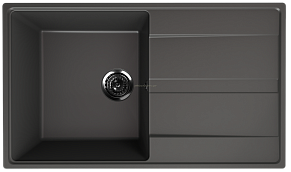 Ulgran Quartz Prima 850-09, асфальт Мойка кухонная 50х22