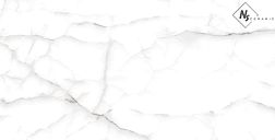 NS Ceramic Керамогранит с эффектом камня NSC1276 Белый Глянцевый 60х120 см