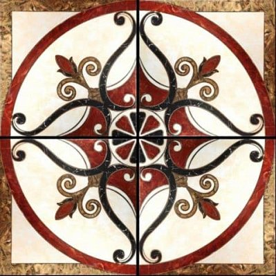 Azzo Ceramics Panno 12039 Панно напольное 120х120 (из 4-х плиток)