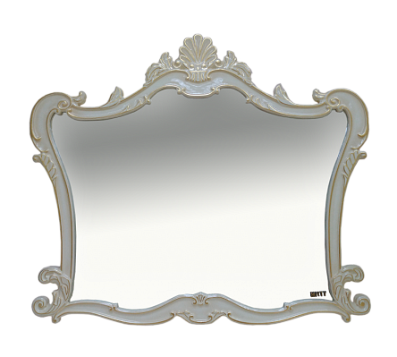 Misty Bianco Зеркало 120 белое сусальное золото Л-Бья02120-391
