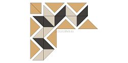 Top Cer Inver Jeddah Corner Микс Матовый Угол 10,7x10,7 см