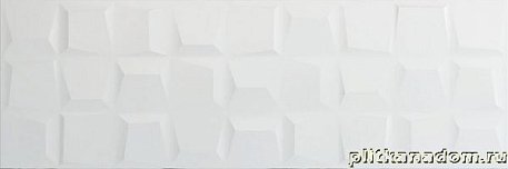 Sanchis Azulejos Colours Square White Белая Матовая Ректифицированная Настенная плитка 33x100 см