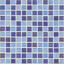 Vidrepur Shell Mix Deep Blue 552-555 Мозаика 31,7х31,7 (на сетке)