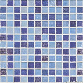 Vidrepur Shell Mix Deep Blue 552-555 Мозаика 31,7х31,7 (на сетке)