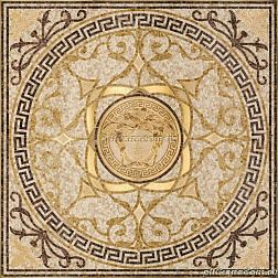 Versace Exclusive 68300 Rosone Beige-Oro Мозаика 118x118 см