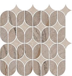 Kerama Marazzi Ифран Декор наборный бежевый светлый, глянцевый обрезной 30x32,5 см