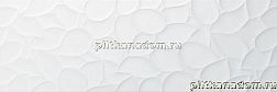 Sanchis Azulejos Colours Leaf White Белая Матовая Ректифицированная Настенная плитка 33x100 см
