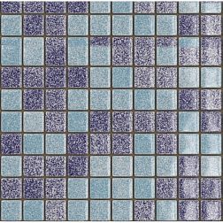 MVAPrintMosaic Мозаика стеклянная с напылением 25ST-S-017 Синий + Голубой 31,5х31,5 см