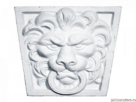 UniStone Лев Белый Замковый камень 23,0х31,2x8,5 см
