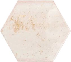 Ribesalbes Hope Rose Hex Glossy Розовая Глянцевая Настенная плитка 15х17,3 см
