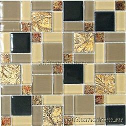 Bonaparte Мозаика стеклянная с камнем Liberty-3 30х30