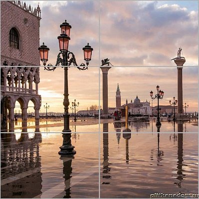 Керамин Венеция Панно Венеция стекло 60х60 (из 6-ти плиток)