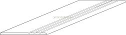 Kutahya Kalsedon Parlak Nano Ступень с насечками 30х120 см