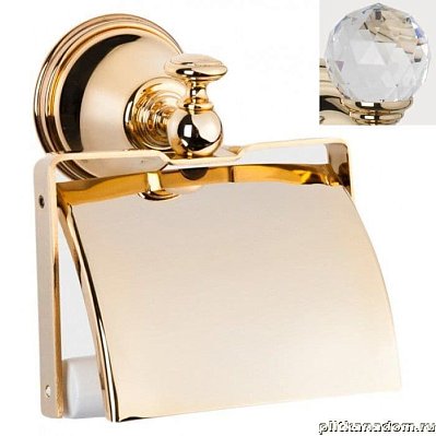Tiffany World Crystal TWCR219oro-sw Держатель для туалетной бумаги с крышкой, золото (swarovski)
