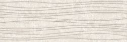Espinas Ceram Cappochino Cream Wave Decor Бежевая Глянцевая Настенная плитка 30x90 см