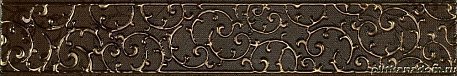 LB-Ceramics Анастасия 1504-0133 Бордюр орнамент коричневый 7,5х45