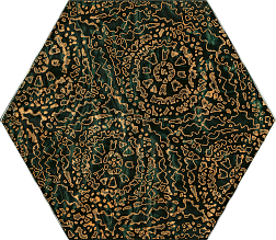 Paradyz Urban Colours Green Inserto Szklane Heksagon A Декор 19,8х17,1 см
