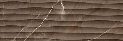 LB-Ceramics Миланезе дизайн Плитка настенная марроне волна 1064-0164 20х60 см