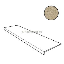 Gres de Aragon Petra Ocre Recto Anti-Slip Коричневая Матовая Ступень фронтальная 33x120 см