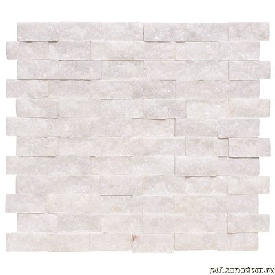Травертин Marble White Tumbled Напольная плитка Мозаика 28х29 (2,3х4,8)