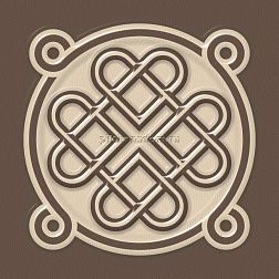 Estima Декоративная вставка Celt Beige Коричневая Неполированная 5,8x5,8 см