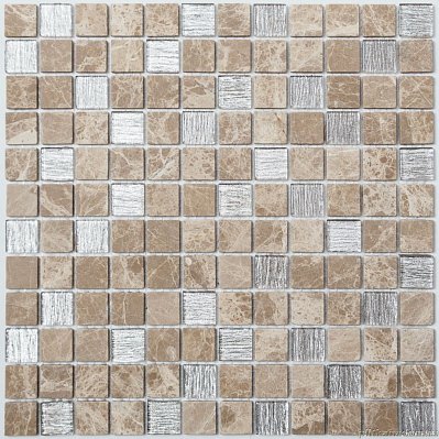 NS-mosaic Stone series К-754 Камень матовый Бежевая Мозаика 29,8х29,8 (2,3х2,3) см