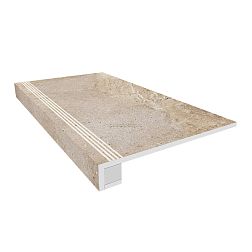 Ametis Kailas KA03 Light Brown Коричневая Неполированная + Подступенок (14,5x120) Ступень 33х120 см