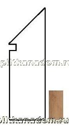 Atlas Concorde Etic Ebano Battiscopa Sag.DX Плинтус 7,2x30 см