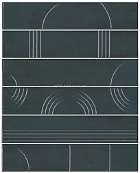 Kerama Marazzi Мажорель KMP3STA008RN6X Панно зелёный тёмный (из 6 частей 6х28,5) 36x28,5 см