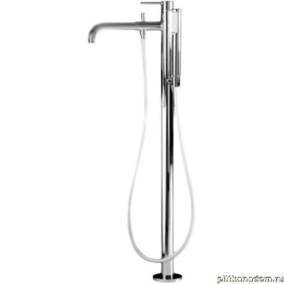Webert Elio EL851101 Смеситель для ванной напольный со шлангом и ручным душем из PVC (однорежимный), хром