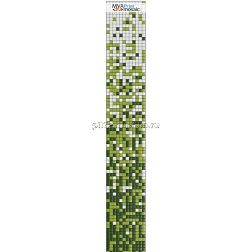 MVAPrintMosaic Растяжки 25RFL-S-166 Белый + Зеленый Мозаика 31,7х31,7 см (полоса 8 карт 31,7х31,7)