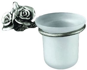 Щетка для унитаза Art&Max Rose AM-0911-T, серебро