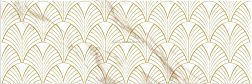 Emtile Valente Deco Art Gold Белый Глянцевый Декор 20x60 см