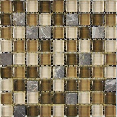 Muare Стеклянная мозаика QSG-022-15-8 30,5х30,5 см