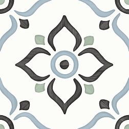 Harmony Tanger Blue Garden Микс Матовый Керамогранит 12,3x12,3 см