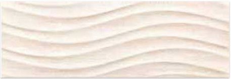 Ceramica Color Salomea Cream Wave Настенная плитка 25х75 см