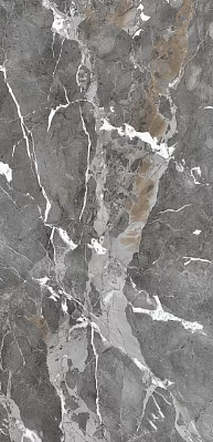 Flavour Granito Mont Gris High Glossy Серый Полированный Керамогранит 60x120 см