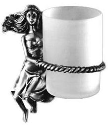 Стакан для щеток Art&Max Athena AM-0614-T, серебро