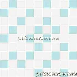 Cersanit Tiffany Blue A-TV2L041G Вставка мозаика голубой 30x30 см