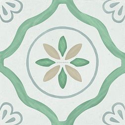 Harmony Sirocco Green Petals Серый Матовый Керамогранит 22,3x22,9 см