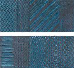 Naxos Raku Symbol Turquoise Настенная плитка 26x60,5 см