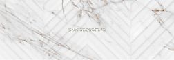 Eletto Ceramica Calacatta Grey Struttura Linea Белая Глянцевая Настенная плитка 24,2х70 см