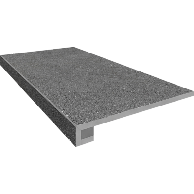 Cement Onlygres Beige COG301 Бежевая Противоскользящая с прямоугольным бортиком Ступень (без насечек) 30x60 см