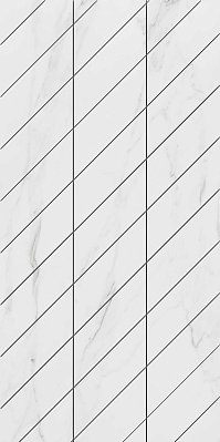 Ametis Supreme Platinum Фальшмозаика SM01 Corner Белый Неполированный Декор Правый 30x60 см