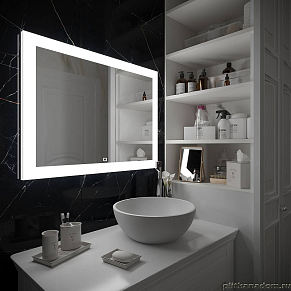 Зеркало Континент Relax LED 1200x700 с подсветкой с сенсорным выключателем ЗЛП471