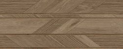 Porcelanosa Gent Arrow 3D Roble Коричневая Матовая Настенная плитка 59,6x150 см
