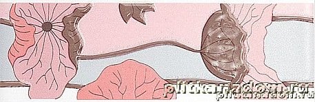Керама Марацци Городские Цветы Бордюр розовый B41-7071  20х6,3
